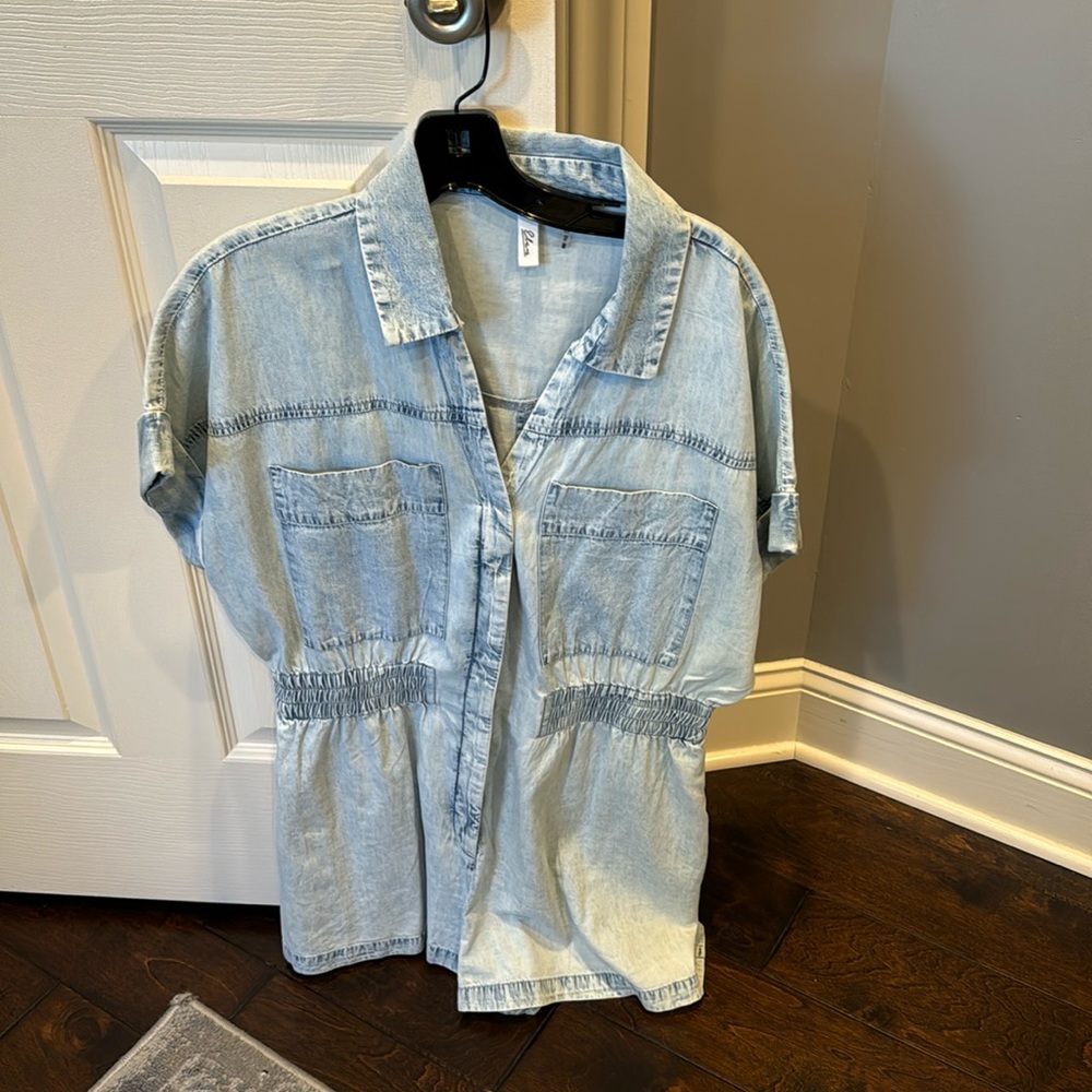 Elan Denim Romper
